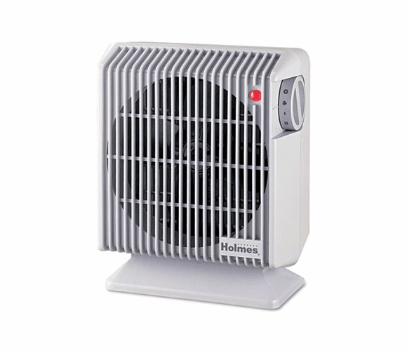 HLSHFH105UM Compact Heater Fan, Gray, 4.84w x 8.19d x 9.92h By HOLMES PRODUCTS