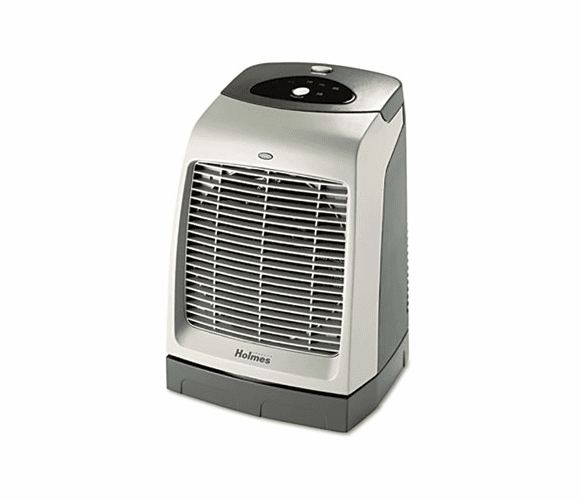 HLSHFH5606UM One-Touch Oscillating Heater/Fan, 9-1/8w x 9-5/8d x 13-1/2h, Gray By HOLMES PRODUCTS