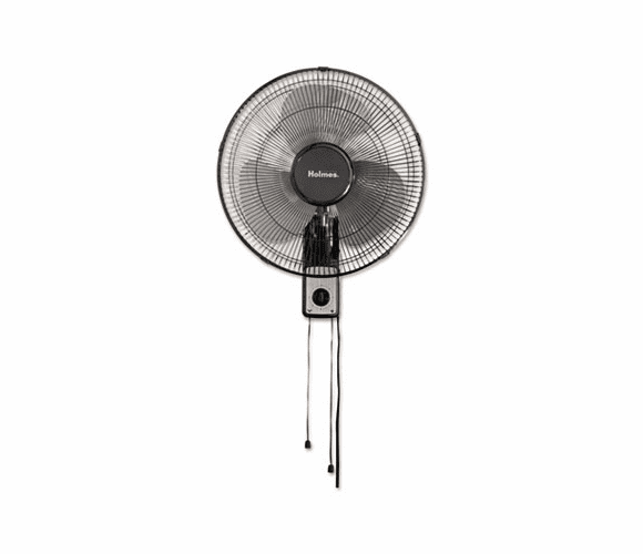 HLSHMF1611AUM 16" Wall Mount Fan, 3 Speed, Metal, Black By HOLMES PRODUCTS