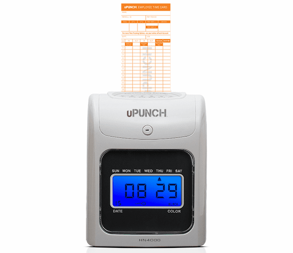 HN4000 Electronic Calculating Time Clock By uPunch