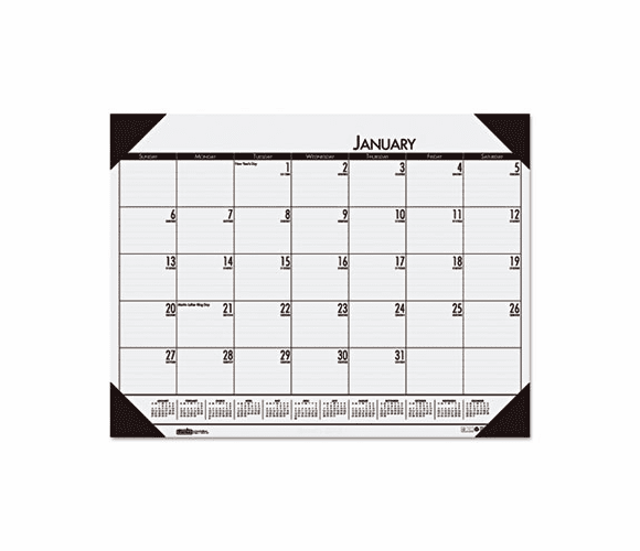 HOD12442 EcoTones Mountain Gray Monthly Desk Pad Calendar, 22 x 17, 2013 By HOUSE OF DOOLITTLE