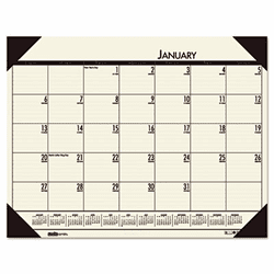 HOD12443 EcoTones Desert Tan Monthly Desk Pad Calendar, 22 x 17, 2013 By HOUSE OF DOOLITTLE