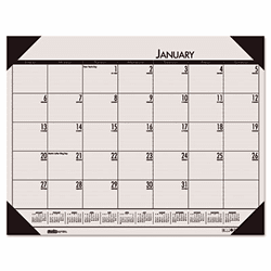 HOD12470 EcoTones Sunrise Rose Monthly Desk Pad Calendar, 22 x 17, 2013 By HOUSE OF DOOLITTLE