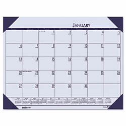 HOD12473 EcoTones Sunset Orchid Monthly Desk Pad Calendar, 22 x 17, 2013 By HOUSE OF DOOLITTLE