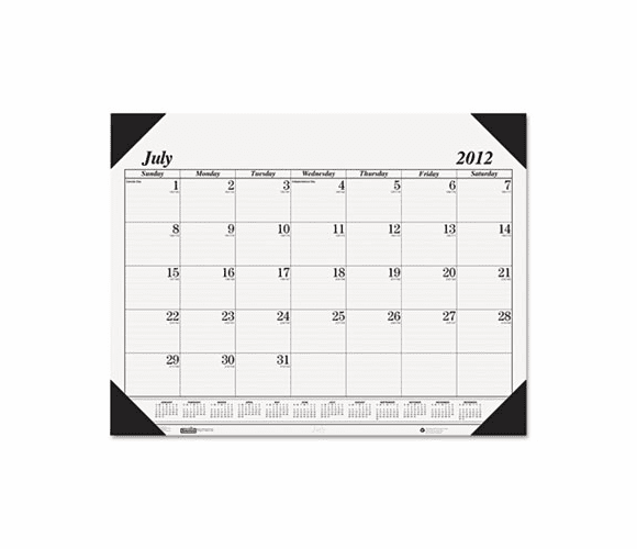 HOD12502 Economy 14-Month Academic Desk Pad Calendar, 22 x 17, 2012-2013 By HOUSE OF DOOLITTLE