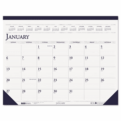HOD150HD Two-Color Monthly Desk Pad Calendar, 22 x 17, 2013 By HOUSE OF DOOLITTLE