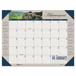 HOD175 Motivational Photographic Monthly Desk Pad Calendar, 22 x 17, 2013 By HOUSE OF DOOLITTLE