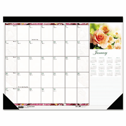 HOD179 Beautiful Photographic Monthly Desk Pad Calendar, 22 x 17, 2013 By HOUSE OF DOOLITTLE
