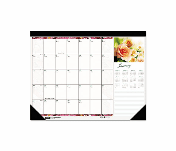 HOD1796 Beautiful Photographic Monthly Desk Pad Calendar, 18-1/2 x 13, 2013 By HOUSE OF DOOLITTLE