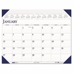 HOD180HD Executive Monthly Desk Pad Calendar, 24 x 19, 2013 By HOUSE OF DOOLITTLE