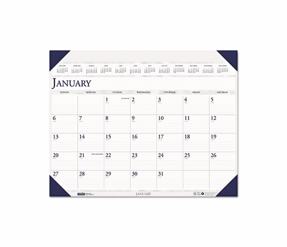 HOD180HD Executive Monthly Desk Pad Calendar, 24 x 19, 2013 By HOUSE OF DOOLITTLE