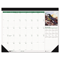 HOD1926 Wild Birds Photographic Monthly Desk Pad Calendar, 18-1/2 x 13, 2013 By HOUSE OF DOOLITTLE