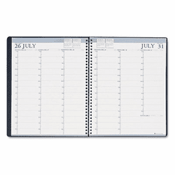 HOD257202 Professional Academic Weekly/Monthly Planner, 8-1/2 x 11, Black, 2012-2013 By HOUSE OF DOOLITTLE