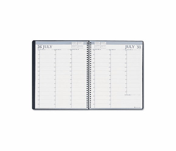 HOD257202 Professional Academic Weekly/Monthly Planner, 8-1/2 x 11, Black, 2012-2013 By HOUSE OF DOOLITTLE