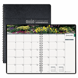 HOD264632 Gardens of the World Ruled Monthly Planner, 7 x 10, Black, 2013 By HOUSE OF DOOLITTLE