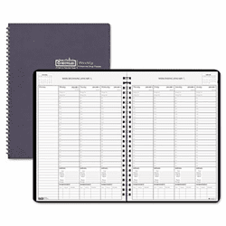 HOD27139 Weekly Planner w/Expense Log, 8-1/2 x 11, Blue, 2013 By HOUSE OF DOOLITTLE