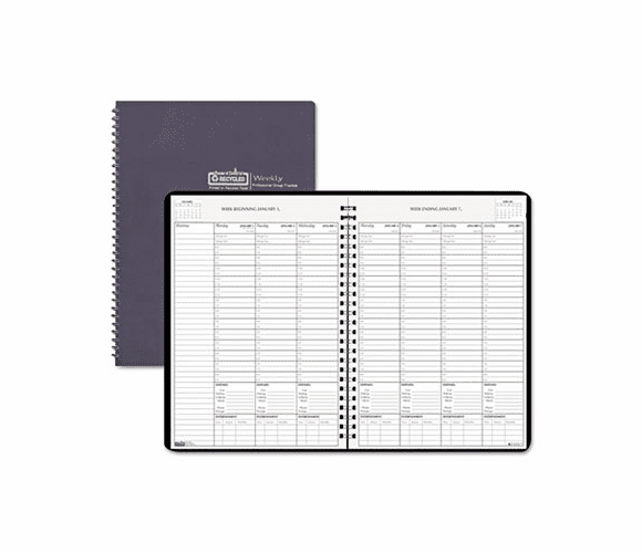 HOD27139 Weekly Planner w/Expense Log, 8-1/2 x 11, Blue, 2013 By HOUSE OF DOOLITTLE