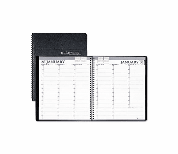 HOD27202 Professional Weekly Planner, 15-Minute Appointments, 8-1/2 x 11, Black, 2013 By HOUSE OF DOOLITTLE