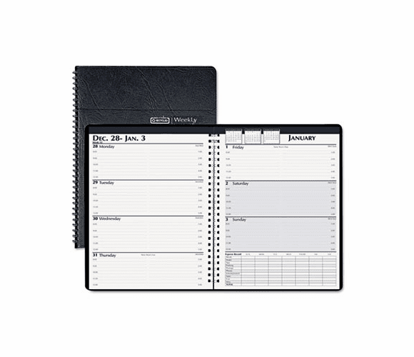 HOD27602 Weekly Business Planner, 7 x 10, Black, 2013 By HOUSE OF DOOLITTLE