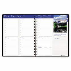 HOD27992 Earthscapes Executive Hardcover Weekly Appointment Book, 8-1/2 x 11, Black, 2013 By HOUSE OF DOOLITTLE