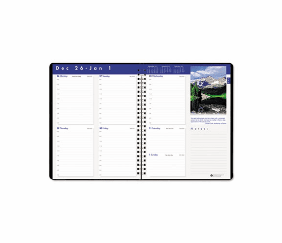 HOD27992 Earthscapes Executive Hardcover Weekly Appointment Book, 8-1/2 x 11, Black, 2013 By HOUSE OF DOOLITTLE