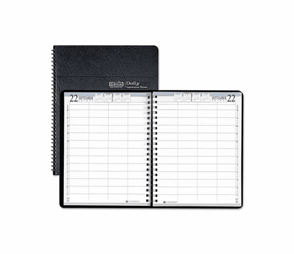 HOD28102 Eight-Person Group Practice Daily Appointment Book, 8 x 11, Black, 2013 By HOUSE OF DOOLITTLE