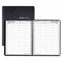 HOD28102 Eight-Person Group Practice Daily Appointment Book, 8 x 11, Black, 2013 By HOUSE OF DOOLITTLE