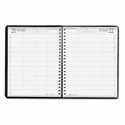 HOD28292 Executive Hardcover 4-Person Group Practice Appt. Book, 8 x 11, Black, 2013 By HOUSE OF DOOLITTLE