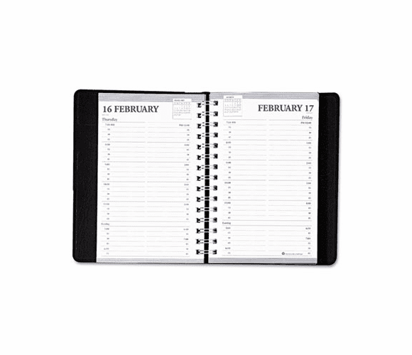 HOD28802 Daily Appointment Book, 15-Minute Apppointments, 5 x 8, Black, 2013 By HOUSE OF DOOLITTLE