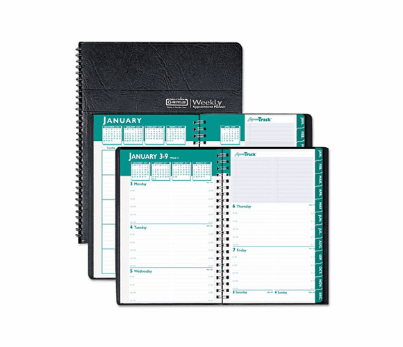 HOD29602 Express Track Weekly/Monthly Appointment Book, 8-1/2 x 11, Black, 2013-2014 By HOUSE OF DOOLITTLE