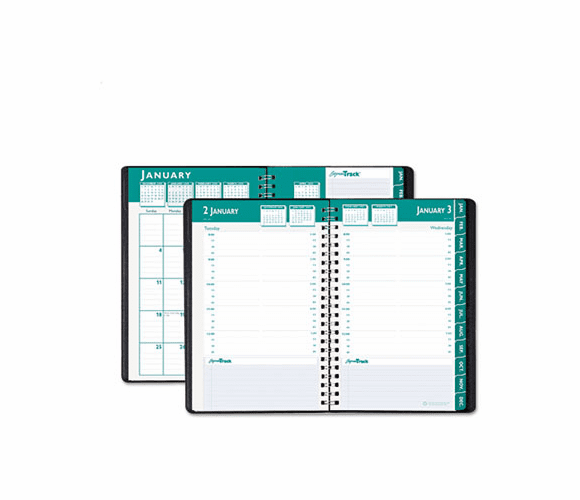 HOD29802 Express Track Daily Appointment Book/Monthly Planner, 5 x 8, Black, 2013 By HOUSE OF DOOLITTLE