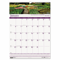 HOD301 Gardens of the World Monthly Wall Calendar, 12 x 12, 2013 By HOUSE OF DOOLITTLE