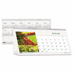 HOD309 Garden Photos Desk Tent Monthly Calendar, 8-1/2 x 4-1/2, 2013 By HOUSE OF DOOLITTLE