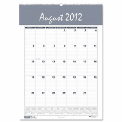 HOD353 Bar Harbor Wirebound Academic Monthly Wall Calendar, 15-1/2 x 22, 2012-2013 By HOUSE OF DOOLITTLE