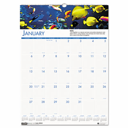 HOD3642 Sea Life Scenes Monthly Wall Calendar, 12 x 16-1/2, 2013 By HOUSE OF DOOLITTLE
