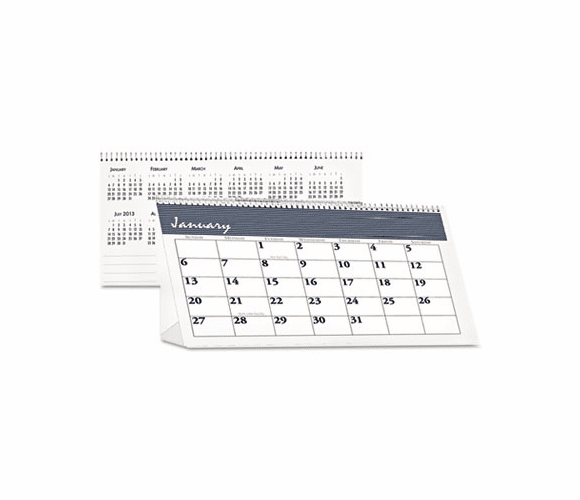 HOD3679 Bar Harbor Desk Tent Monthly Calendar, 7 x 4-1/4, 2013 By HOUSE OF DOOLITTLE