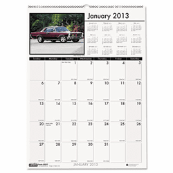 HOD3771 Classic Cars Monthly Wall Calendar, 12 x 12, 2013 By HOUSE OF DOOLITTLE