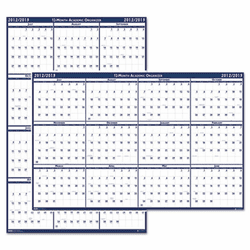 HOD3965 Poster Style Reversible/Erasable Yearly Wall Calendar, 18 x 24, 2013-2014 By HOUSE OF DOOLITTLE