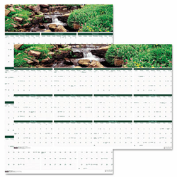 HOD397 Waterfalls of the World Reverse/Erase Yearly Wall Calendar, 24 x 37, 2013 By HOUSE OF DOOLITTLE