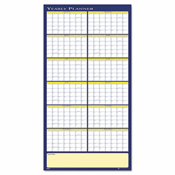 HOD3974 Reversible Yearly Wall Planner, 60 x 26, 2013 By HOUSE OF DOOLITTLE