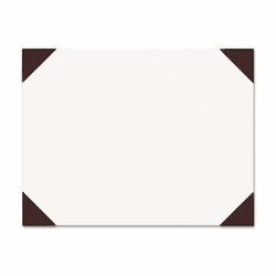 HOD441 Ecotones Desk Pad, 25-Sheet Pad, 22 x 17, Moonlight Cream/Brown Rhino By HOUSE OF DOOLITTLE