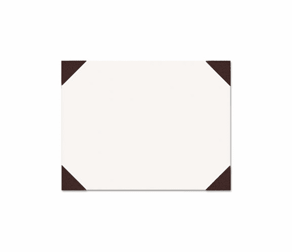HOD441 Ecotones Desk Pad, 25-Sheet Pad, 22 x 17, Moonlight Cream/Brown Rhino By HOUSE OF DOOLITTLE