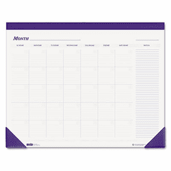 HOD464 Nondated Desk Pad Calendar, 22 x 17, Blue By HOUSE OF DOOLITTLE