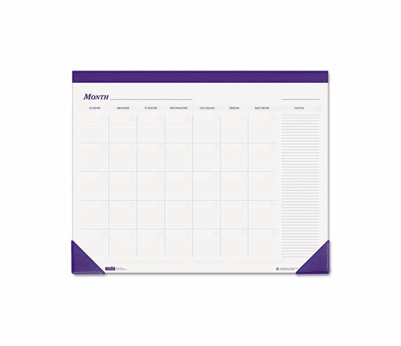 HOD464 Nondated Desk Pad Calendar, 22 x 17, Blue By HOUSE OF DOOLITTLE