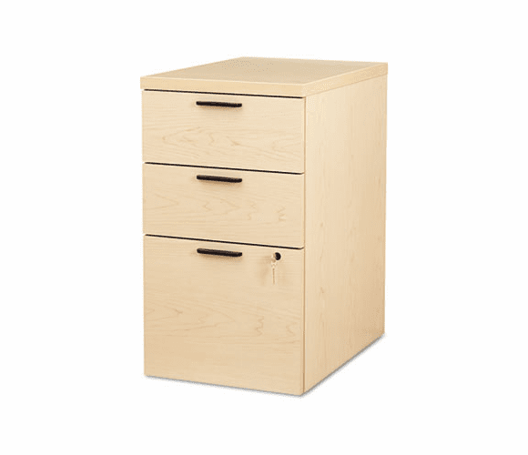 HON105102DD 10500 Series Box/Box/File Mobile Pedestal, 15-3/4w x 22-3/4d x 28h, Maple By HON COMPANY