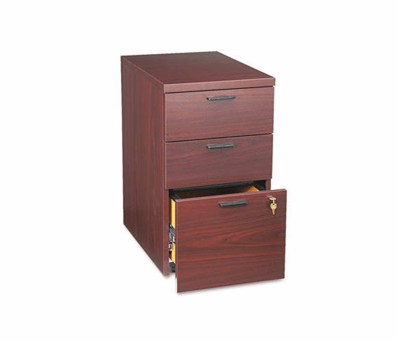 HON105102NN 10500 Series Box/Box/File Mobile Pedestal, 15-3/4w x 22-3/4d x 28h, Mahogany By HON COMPANY