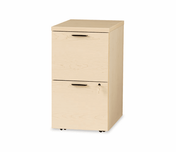 HON105104DD 10500 Series File/File Mobile Pedestal, 15-3/4w x 22-3/4d x 28h, Natural Maple By HON COMPANY