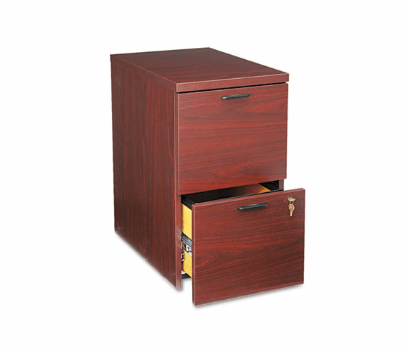 HON105104NN 10500 Series File/File Mobile Pedestal, 15-3/4w x 22-3/4d x 28h, Mahogany By HON COMPANY