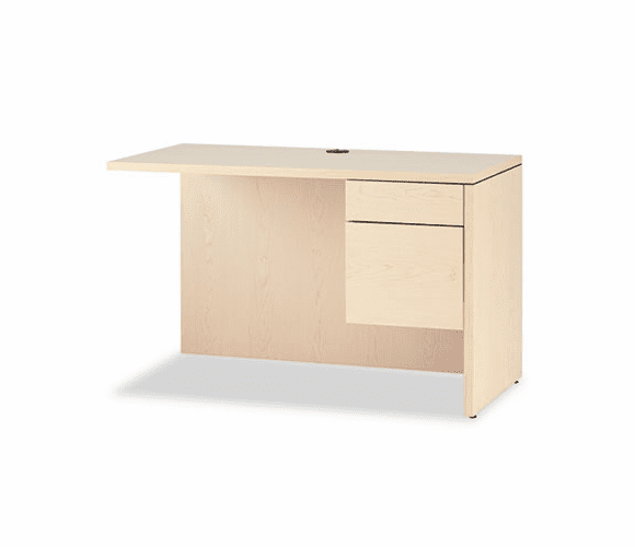 HON10515RDD 10500 Series �L� Workstation Return, 3/4 Height Right Ped, 48w x 24d, Nat Maple By HON COMPANY