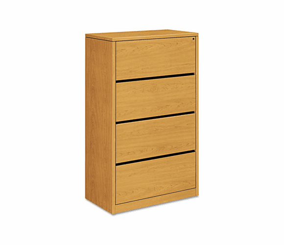 HON10516CC 10500 Series Four-Drawer Lateral File, 36w x 20d x 59-1/8h, Harvest By HON COMPANY